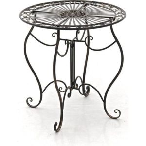 Mesa de jardín redonda de hierro - 70 cm
