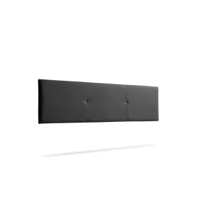 Cabecero tapizado alma polipiel 170x50x5 cm - negro - moonia
