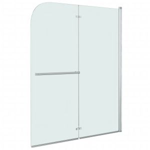 Mampara de ducha plegable 2 paneles esg 95x140 cm