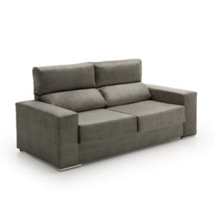 Sofa reclinable alice gris oscuro 2 plazas