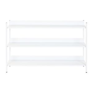 Estantería de metal en blanco 120x30x76cm