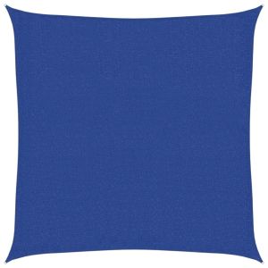 Toldo de vela cuadrado hdpe azul 160 g/m² 3x3 m
