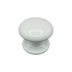 Pomo de puerta fijo, en aluminio blanco ral 9010