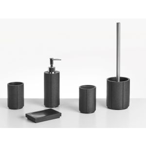 Conjunto de 5 accesorios de baño huallaga negro