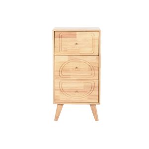 Cajonera de madera de hevea 40x30x78cm