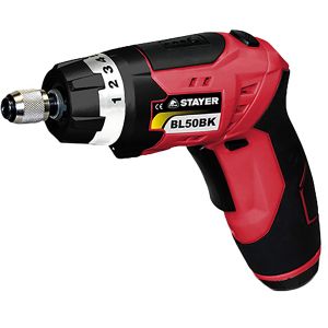 Atornillador a batería de litio stayer bricolaje 3,6v con maletín extraíble
