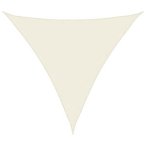 Toldo de vela triangular tela oxford color crema 4,5x4,5x4,5 m