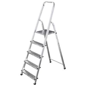 Escalera aluminio - 5 peldaños - 1,85 m