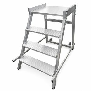 Gradilla de trabajo grx 60-2 Peldaños de aluminio
