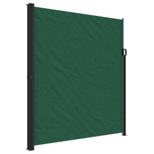 vidaXL toldo lateral retráctil verde oscuro 220x300 cm