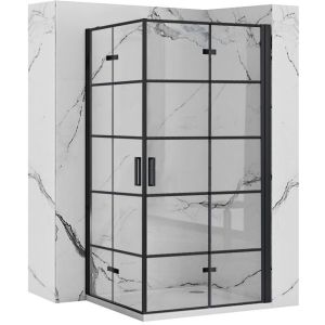 Rea cabina de ducha molier black double 80x100, 80x100x190 cm
