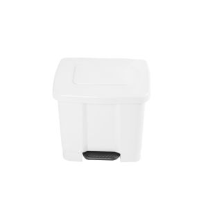 35l | blanco | cubo de basura para el reciclaje – basurero con pedal 35l c
