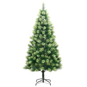 Árbol de navidad artificial con bisagras y soporte 150 cm es1604
