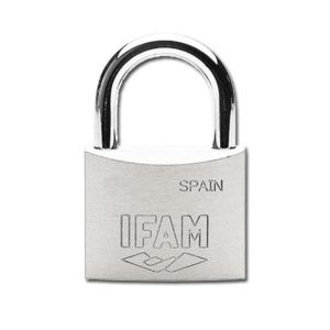 Candado inox. 30 inoxidable 30mm con 2 llaves. Arco normal.
