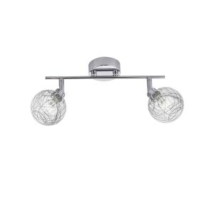Plafón de 2 luces alargado moderno para interior