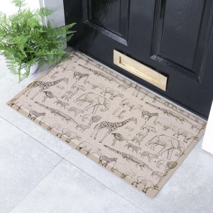 Felpudo elephant vintage pattern indoor & outdoor (- 70 x 40 cm)