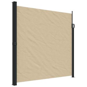 vidaXL toldo lateral retráctil beige 200x500 cm