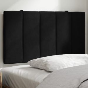 Cabecero de cama acolchado terciopelo negro 90 cm eso3911