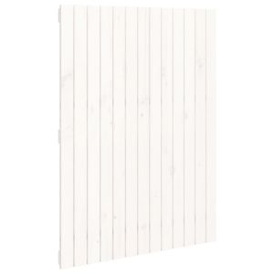 vidaXL cabecero de cama pared madera maciza pino blanco 82,5x3x110 cm