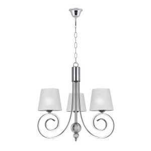 Lampara de techo marela cromo  55cm