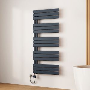 Emke toallero eléctrico 1320x600 mm gris antracita 800w Wi-Fi ipx4