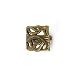 Tirador para mueble rei 1112 | cc 32 mm | cuero viejo | zamak