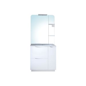Mueble de mesa palermo - 80cm - blanco - lacado - entregado en kit