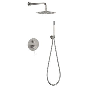 Conjunto ducha monomando empotrado bless níquel cepillado [ imex® ]