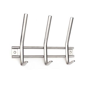 Perchero de pared rei 2-c6904 | 220x56x155 mm | inox mate | acero inox