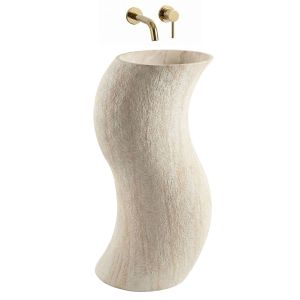 Rea lavabo de pie melody beige, stone imitation, 49x39x84 cm