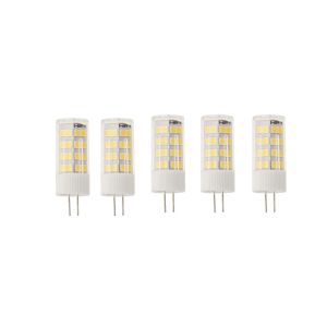 Blister 5x bombilla LED g9 6w blanco cálido 3000k