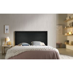 Cabecero lirio polipiel negro 130