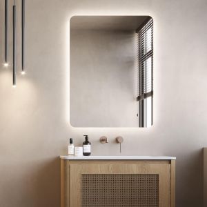LEDimex - espejo 70x80cm LED retroiluminado serie dinamarca