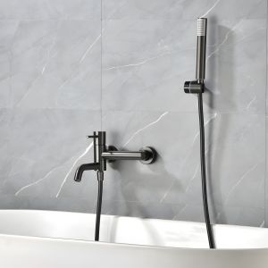 Imex - grifo monomando ducha y bañera black gun serie monza