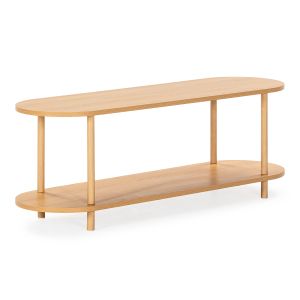 Mueble tv montana 2 estantes efecto roble