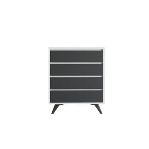 Cómoda de madera <<suvera>> - 70 x 40 x 86 cm - blanca