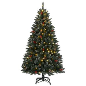 Árbol de navidad artificial con 300 LEDs 210 cm es9306