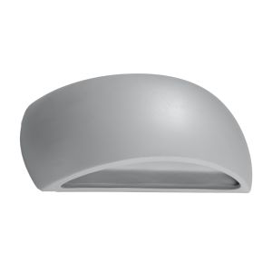 Lámpara de pared pontius 1 gris cerámica 32x14x9cm
