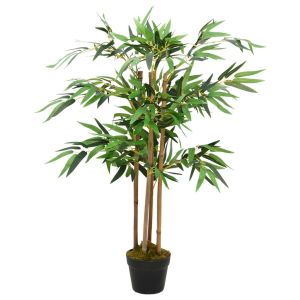 Planta artificial de bambú twiggy con macetero 90 cm eerf8333