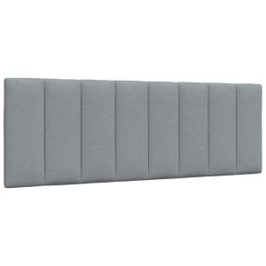 Cabecero de cama acolchado tela gris claro 140 cm eso7140