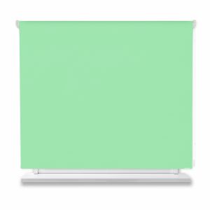 Estor enrollable opaco verde 160x150cm.