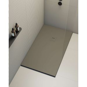 Plato de ducha poaLGi - 75x160 cm - tundra - extraplano, antideslizante