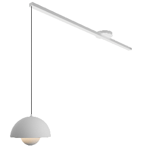 Lightswing® single - blanco mate 110 cm - para una lámpara coLGante​​.