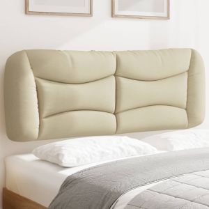 Cabecero de cama acolchado tela crema 140 cm eso9008