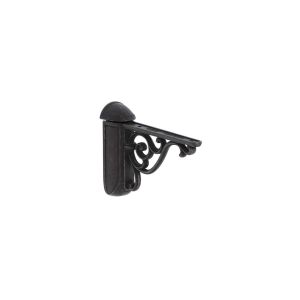 Soporte para estante en zamac diám 125 x 78mm hierro negro lote de 25