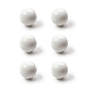 Pomo para mueble rei 309 | 34x34x35 mm | blanco | 6 uds. | abs