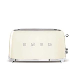 Tostadora smeg 4 rebanadas crema - tsf02creu - 6 niveles de tostado - progr