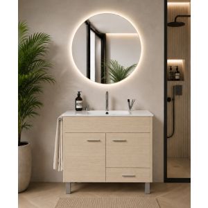 Mueble de baño con lavabo samos sin espejo 70x45 cm estepa