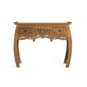Consola de madera de teca en color natural 100 cm