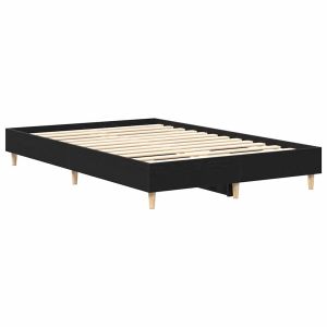vidaXL estructura de cama roble negro 140 x 190 cm